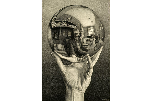 "Hand with Mirror" by M.C. Escher © The M.C. Escher Company B.V.- Baarn – the Netherlands